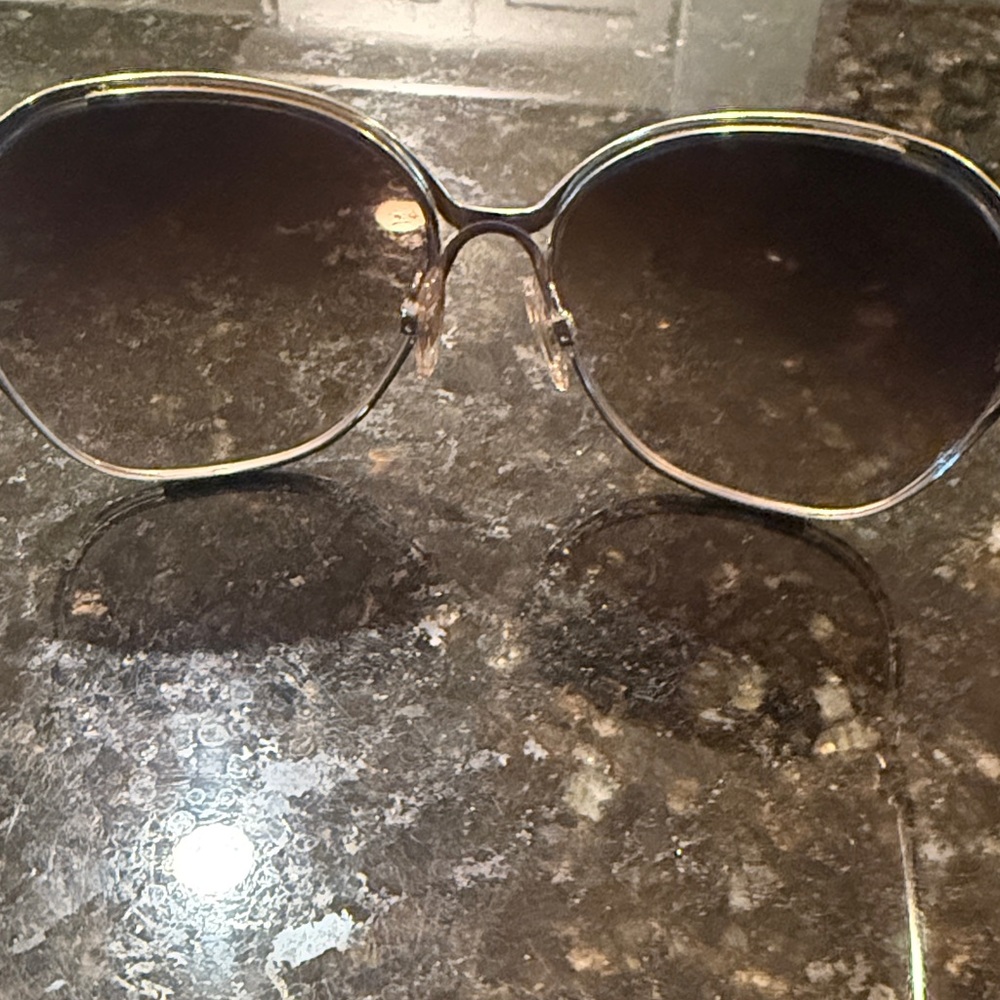 DOLCE & GABBANA Gold and Brown Sunglasses - Picture 3 of 9